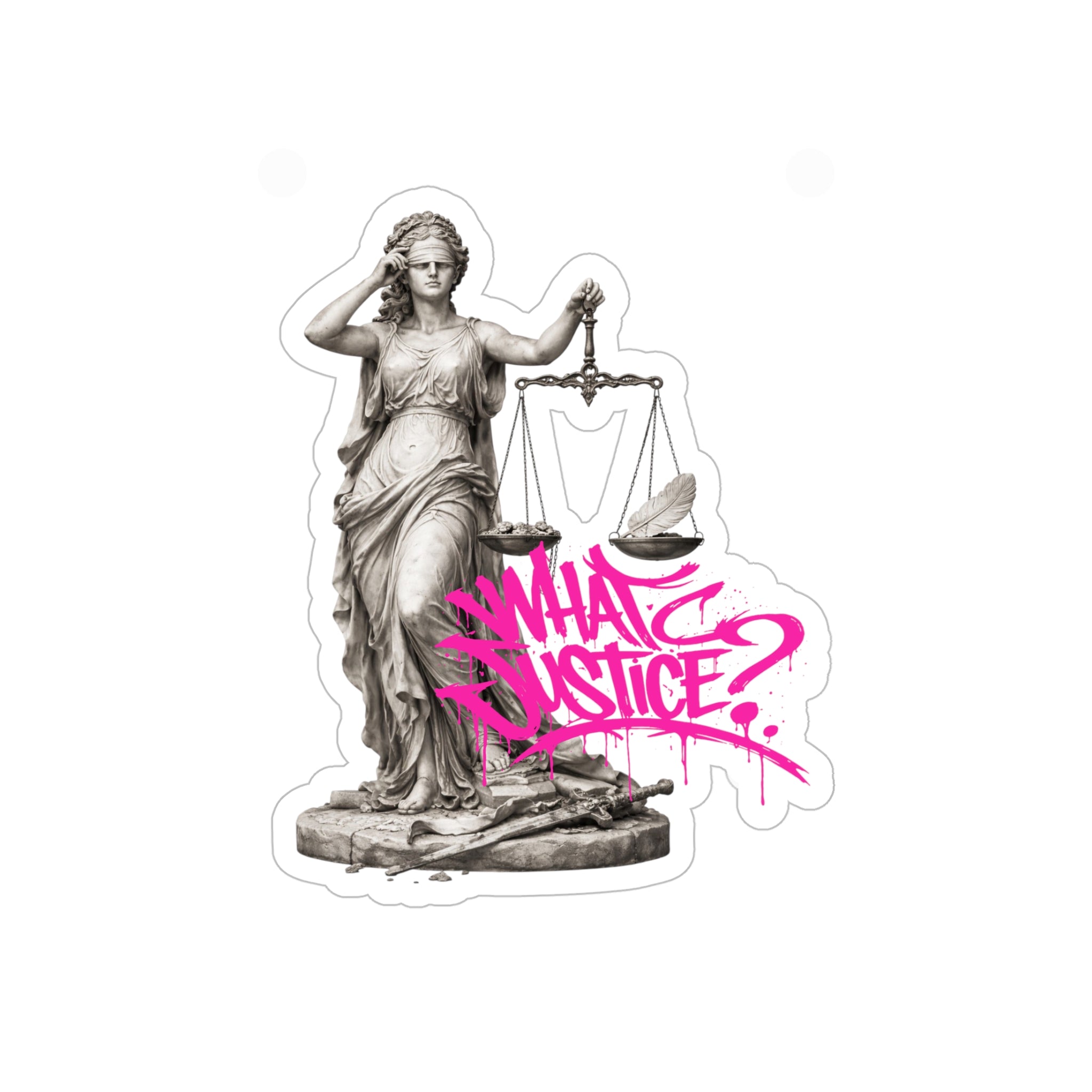 LADY INJUSTICE STICKER